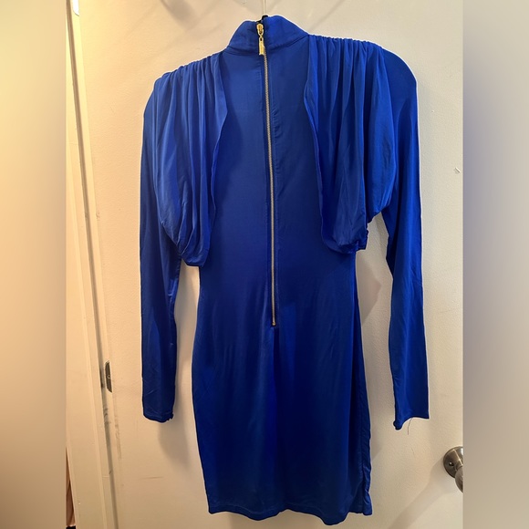 Blue bodycon Marciano dress. - Picture 2 of 4